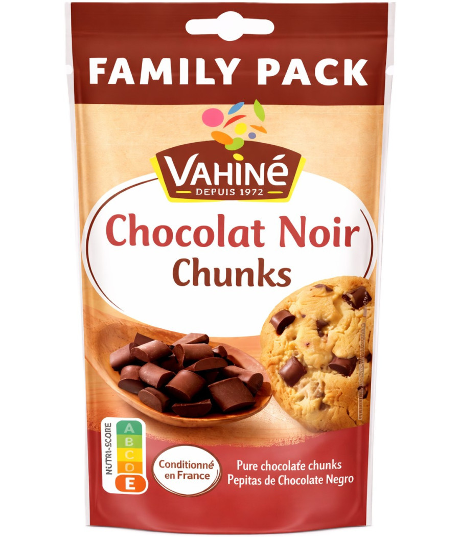 CHOCOLAT NOIR CHUNKS VAHINE 180G