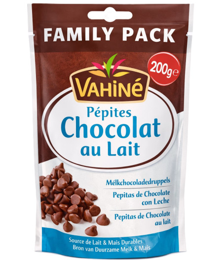 PEPITES CHOCOLAT AU LAIT VAHINE 200G