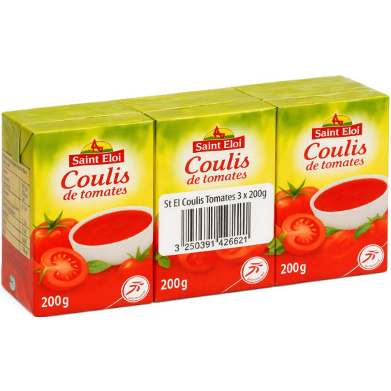 COULIS DE TOMATES SAINT ELOI 3X 600G