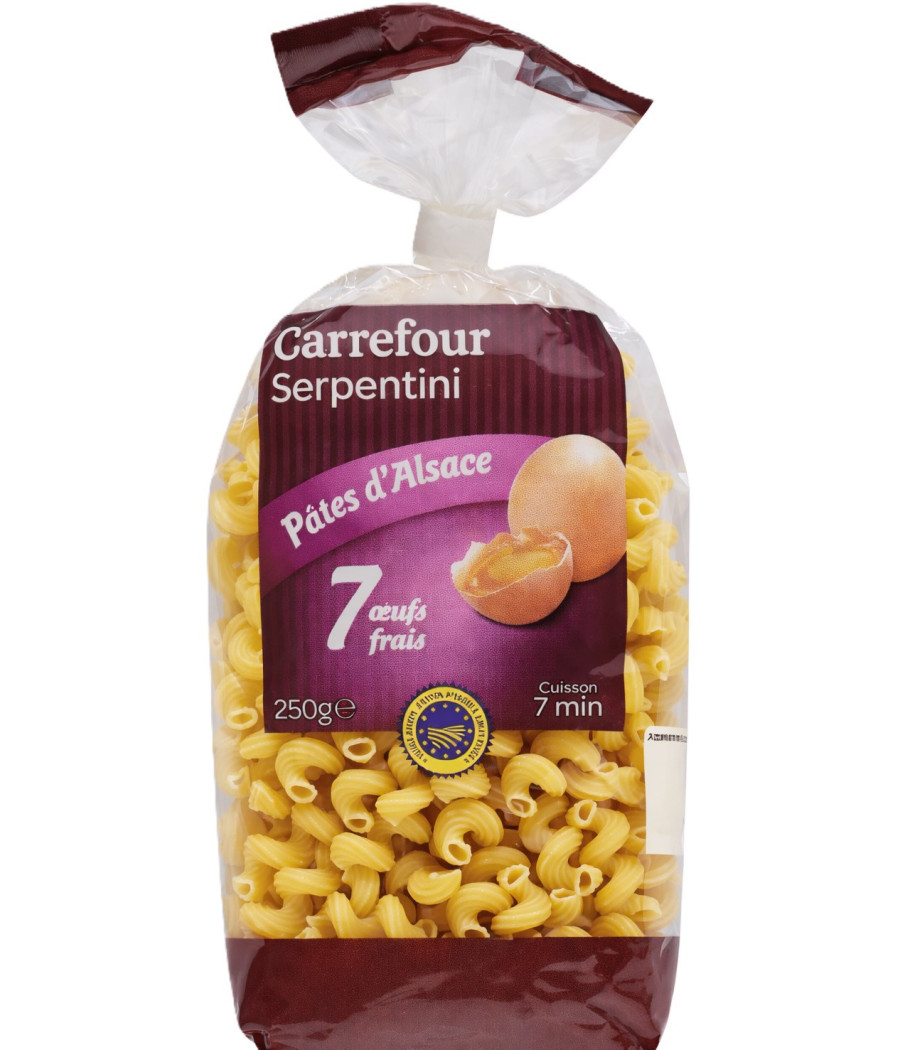 PATES D'ALSACE CARREFOUR 250G