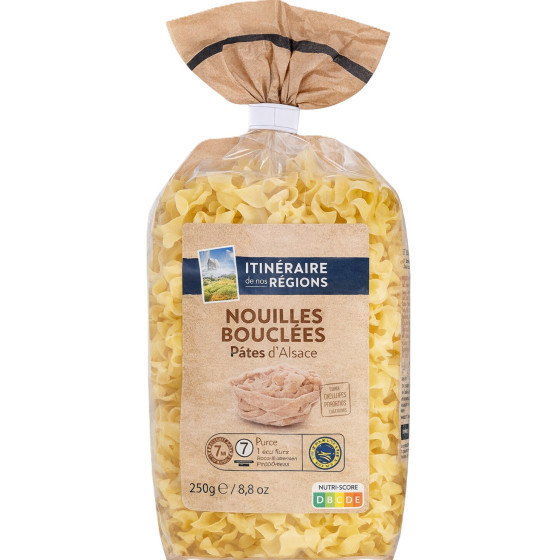 PATES D'ALSACE NOUILLES BOUCLEES ITINERAIRE DE NOS REGIONS 250G