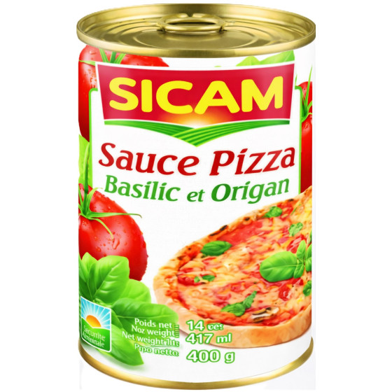 SAUCE PIZZA BASILIC ORIGAN SICAM 400G