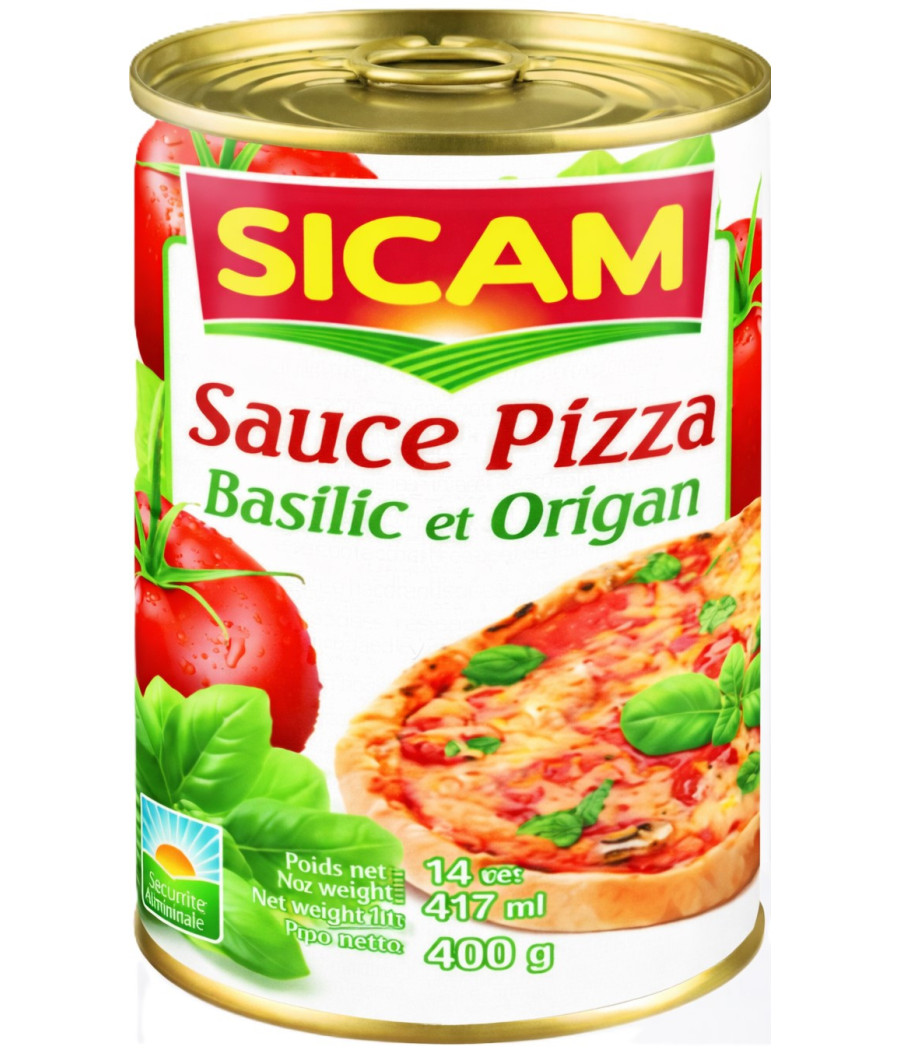 SAUCE PIZZA BASILIC ORIGAN SICAM 400G