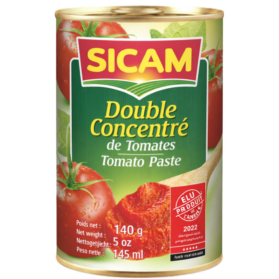 DOUBLE CONCENTRE DE TOMATES SICAM 140G