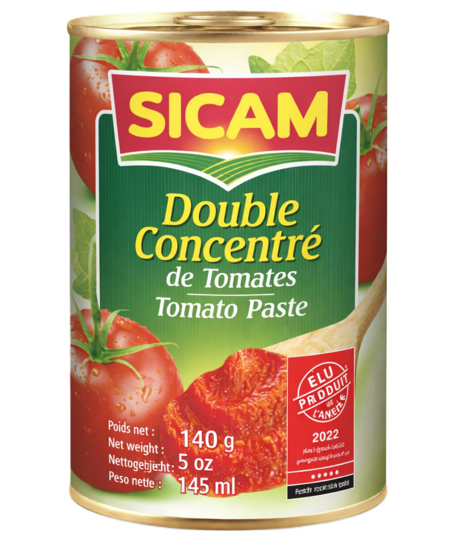 DOUBLE CONCENTRE DE TOMATES SICAM 140G
