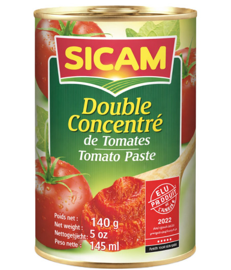 DOUBLE CONCENTRE DE TOMATES SICAM 140G