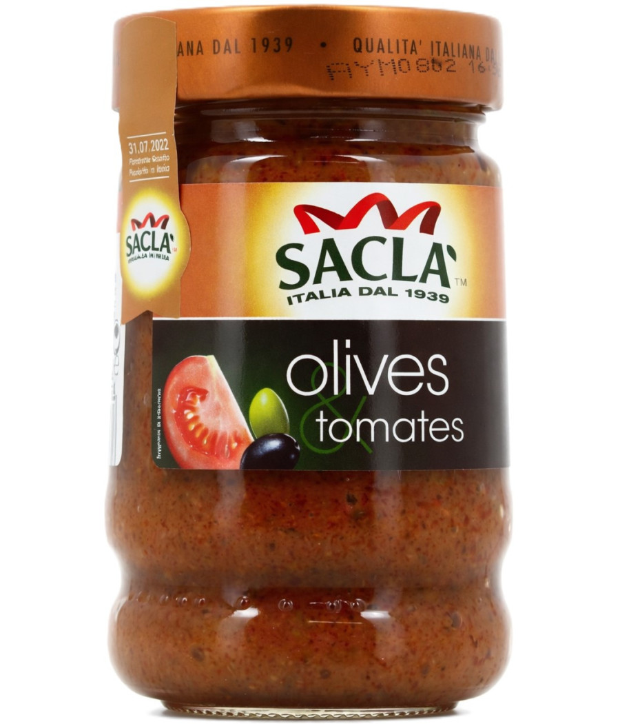 SAUCE AUX OLIVES ET TOMATES SACLA 190 G