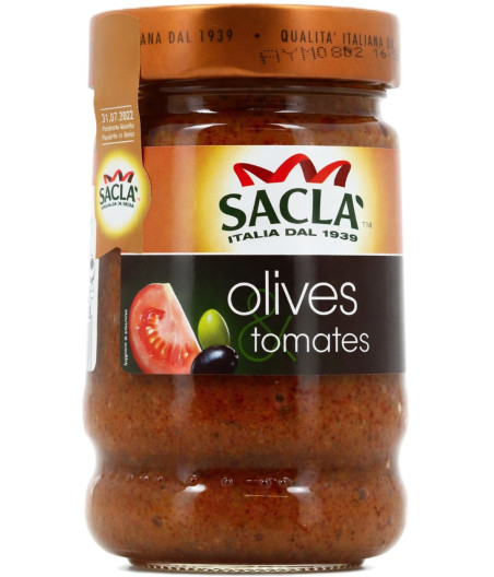 SAUCE AUX OLIVES ET TOMATES SACLA 190 G