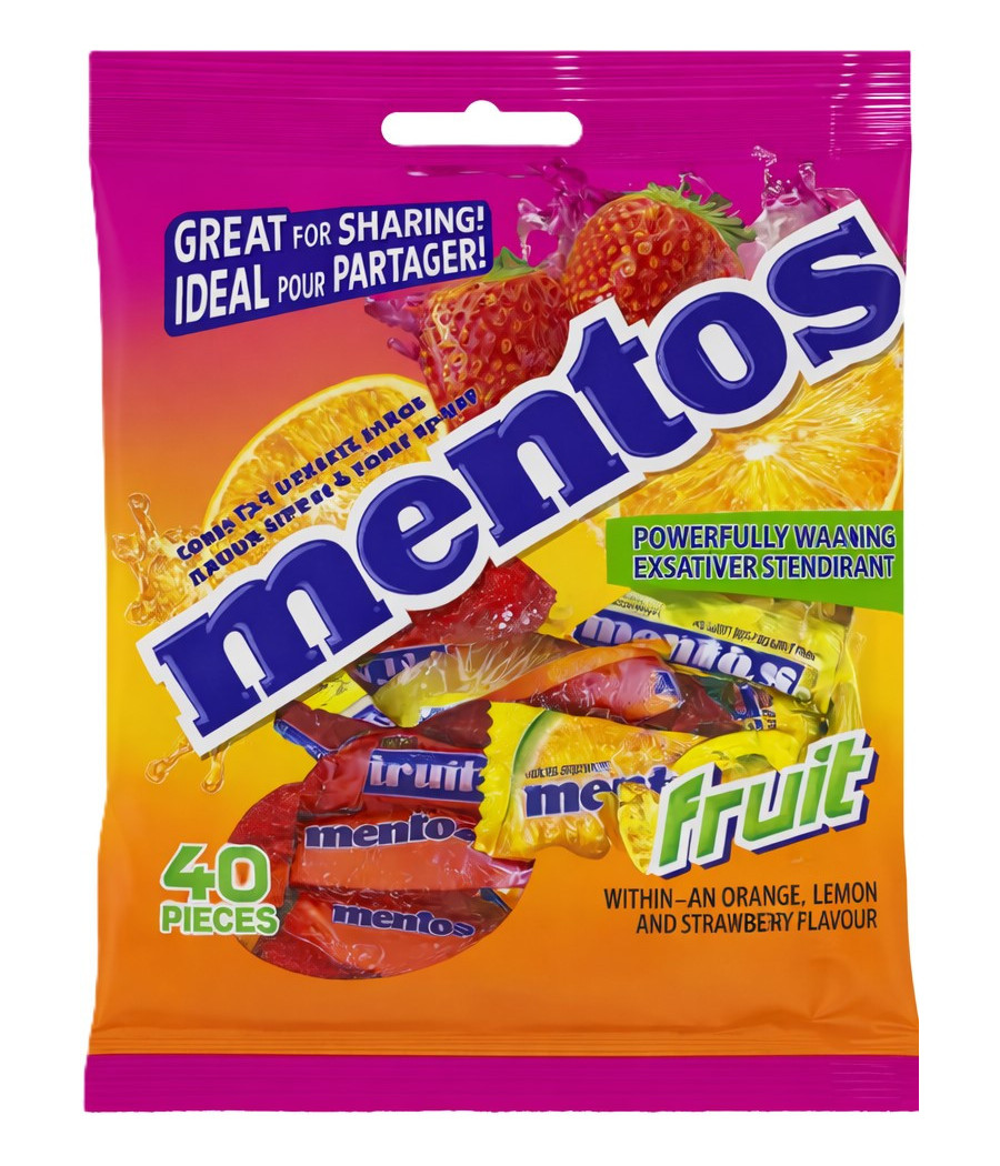 BONBONS SAVEUR FRUITS MENTOS  295G