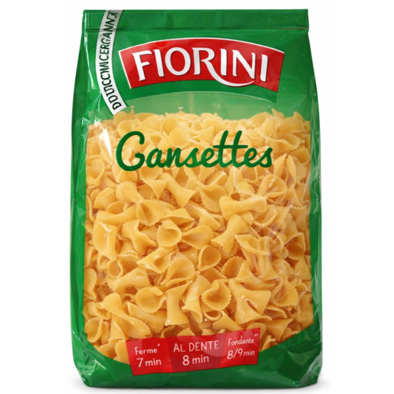 PATES DE QUALITE SUPERIEURE GANSETTES FLORINI 500 G