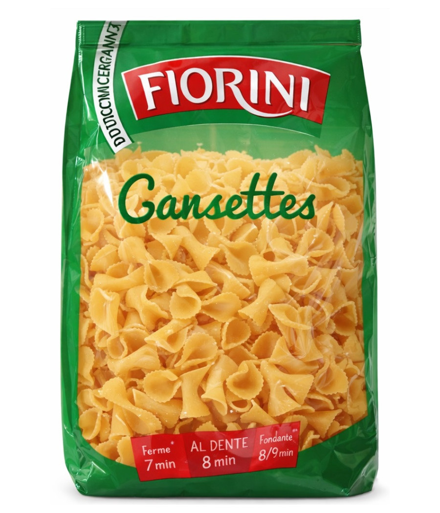 PATES DE QUALITE SUPERIEURE GANSETTES FLORINI 500 G