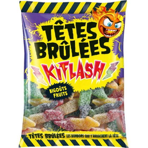 BONBONS KIFLASH TETES BRULEES 180G