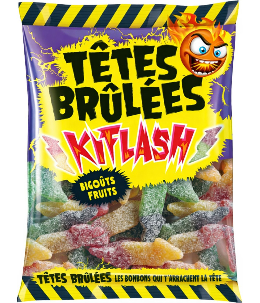 BONBONS KIFLASH TETES BRULEES 180G