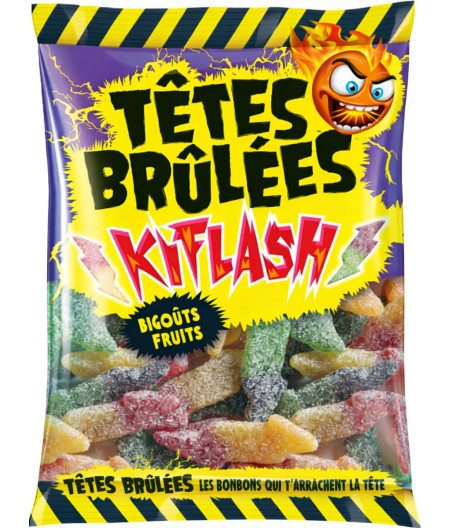 BONBONS KIFLASH TETES BRULEES 180G