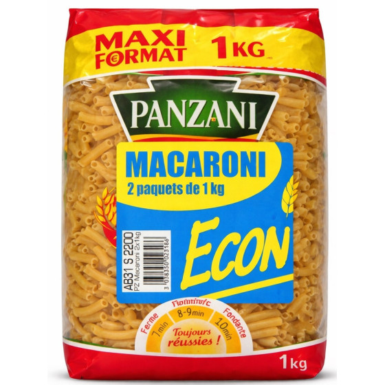 MACARONI PANZANI 2 X 1 KG