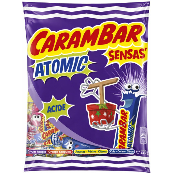 BONBON ATOMIC ACIDE CARAMBAR 220G