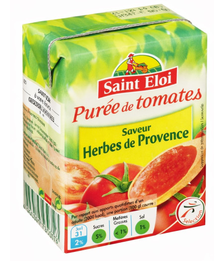 PUREE DE TOMATES SAVEUR HERBES DE PROVENCE SAINT ELOI 200G