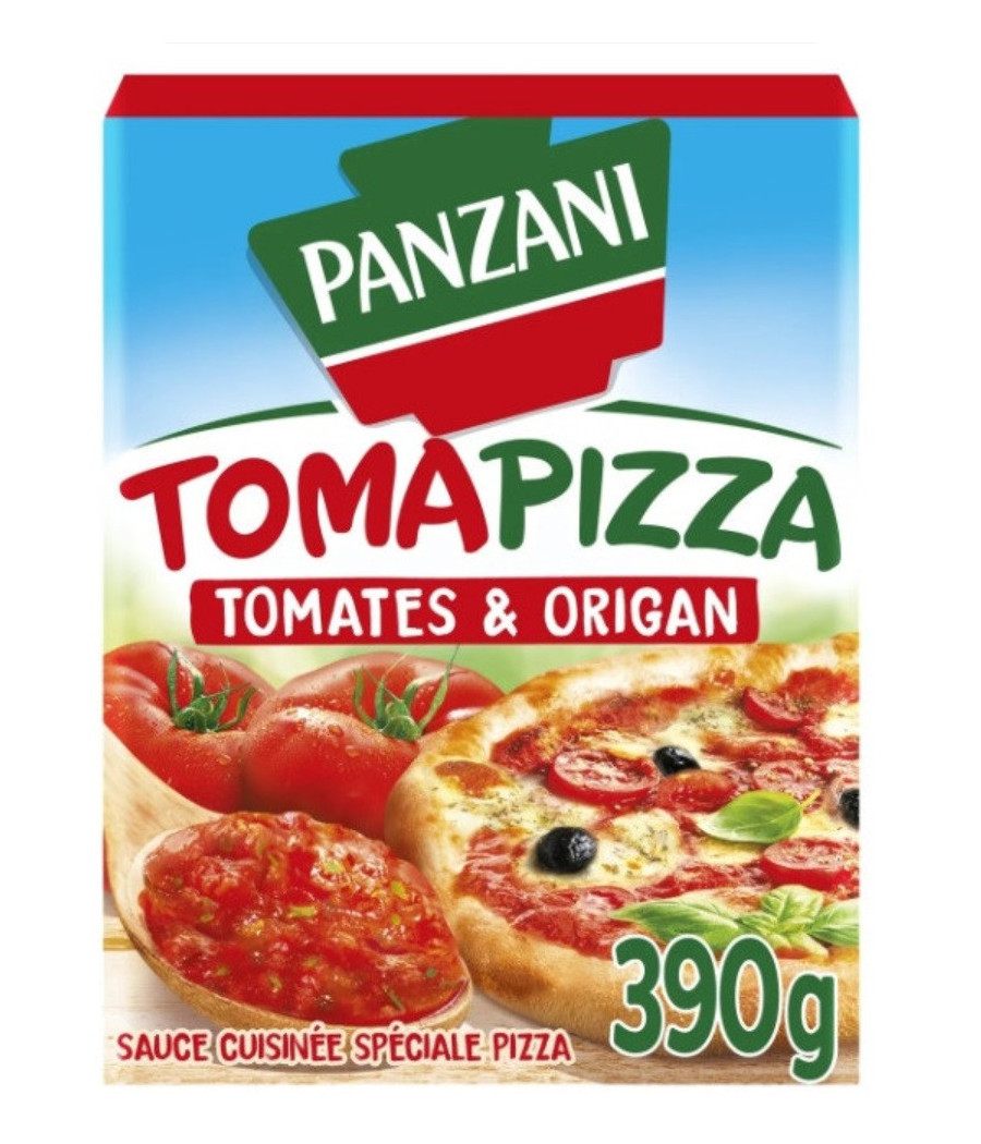 SAUCE TOMAPIZZA TOMATES ET ORIGAN PANZANI 390G