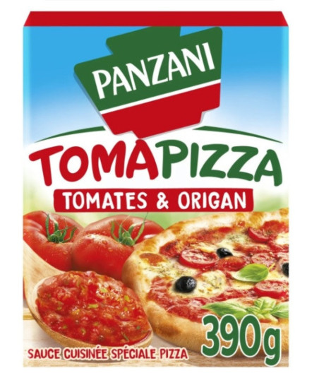 SAUCE TOMAPIZZA TOMATES ET ORIGAN PANZANI 390G