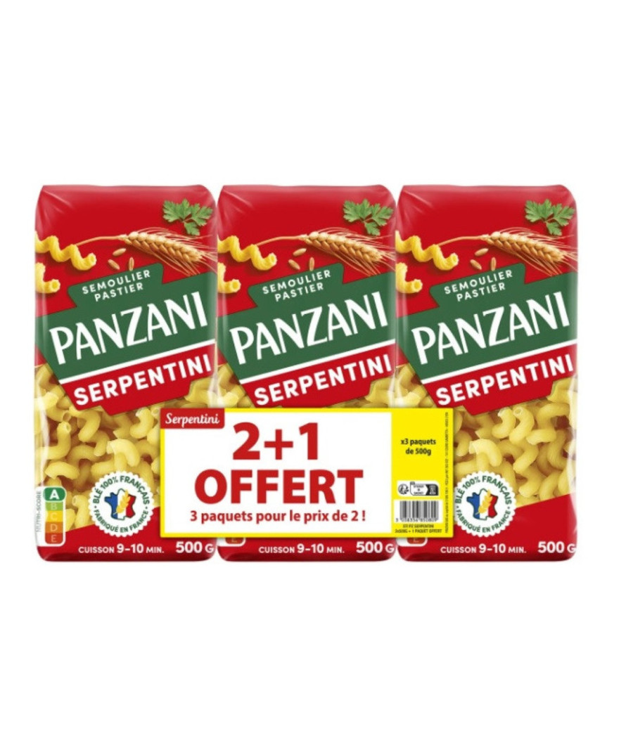 PATES SERPENTINI PANZANI 3X500G