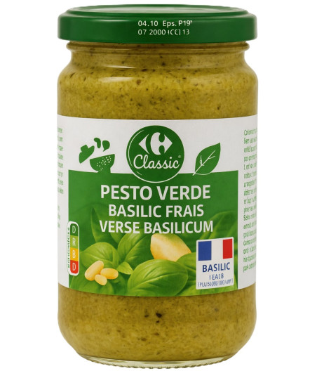 SAUCE PESTO VERDE BASILIC FRAIS 190G