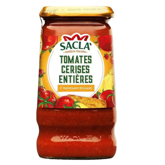 SAUCE TOMATES CERISES ENTIERES SACLA 345G
