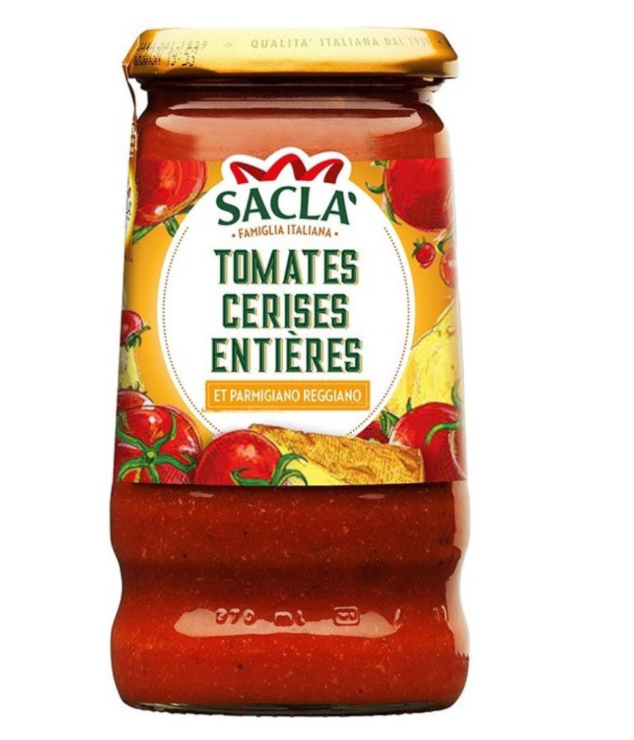 SAUCE TOMATES CERISES ENTIERES SACLA 345G