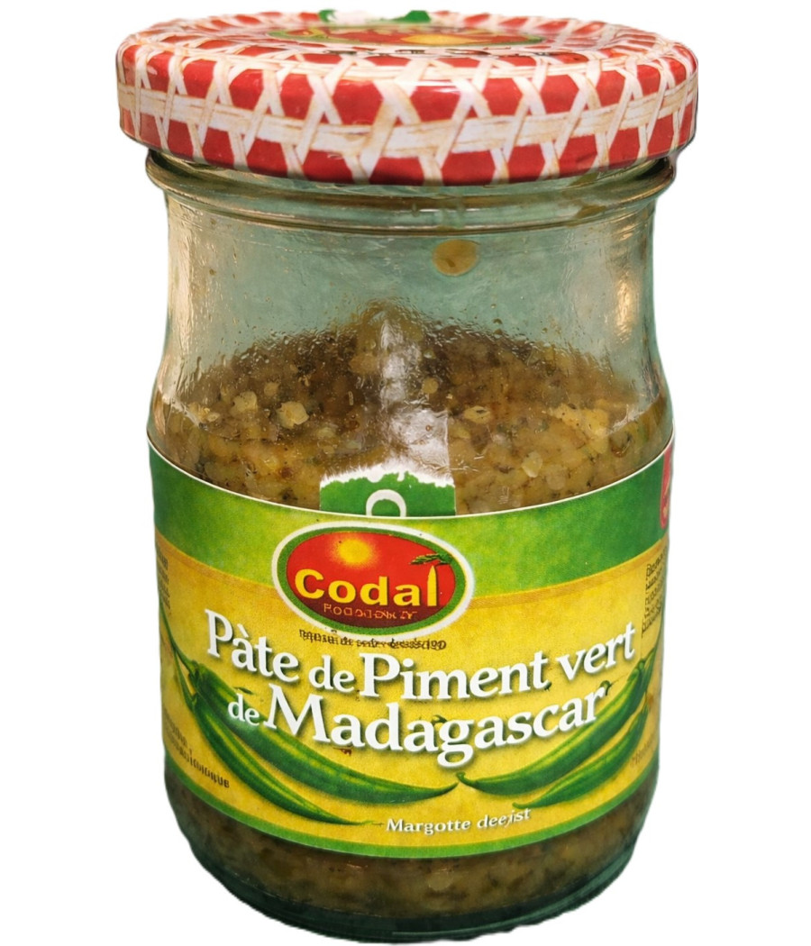 PÂTE DE PIMENTS VERT DE MADAGASCAR CODAL 100G