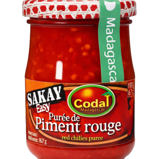 PURÉE DE PIMENT ROUGE DE MADAGASCAR CODAL 100G