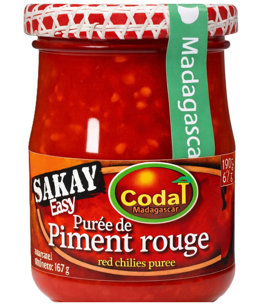 PURÉE DE PIMENT ROUGE DE MADAGASCAR CODAL 100G