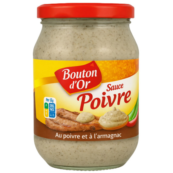 SAUCE POIVRE BOUTON D'OR À L'ARMAGNAC 235G
