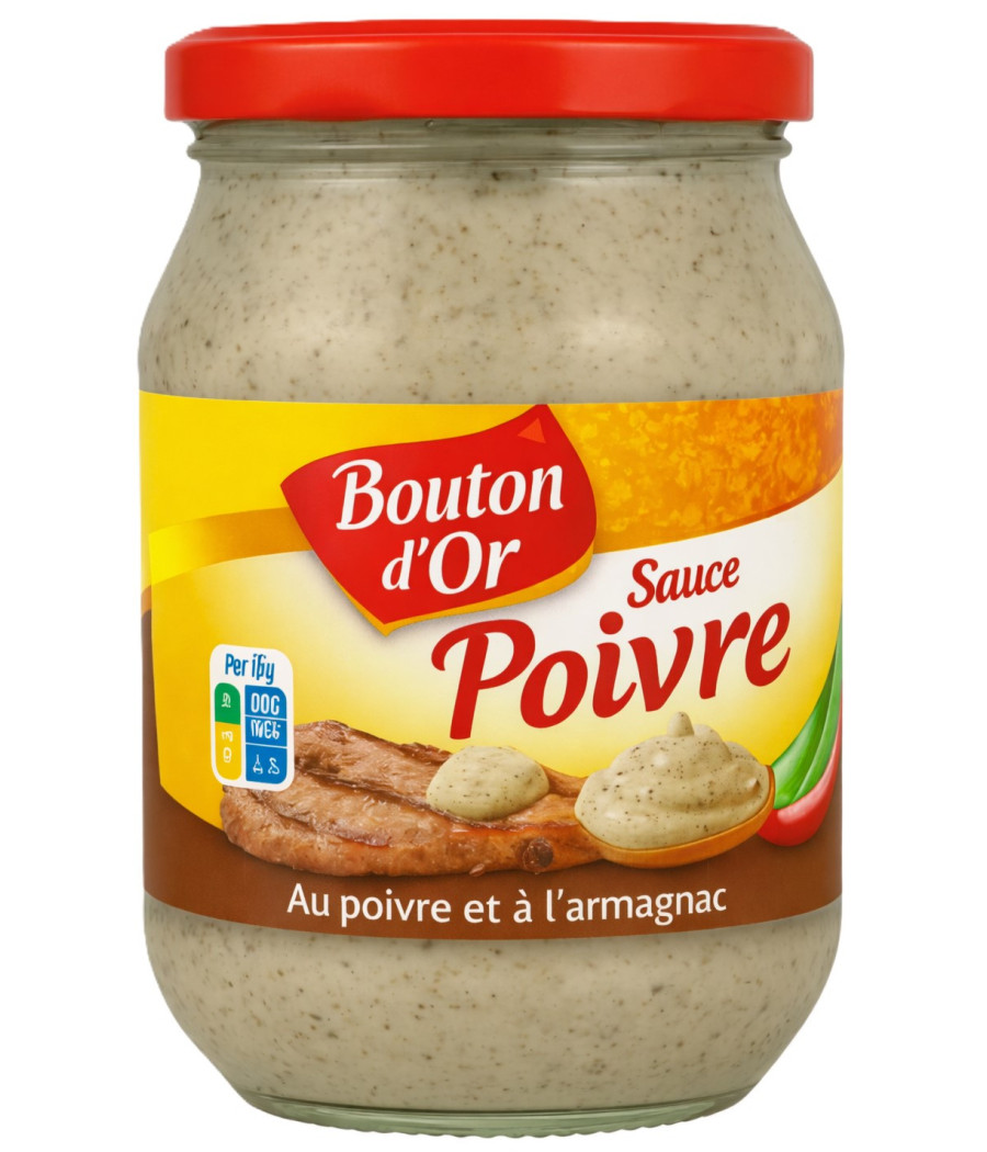 SAUCE POIVRE BOUTON D'OR À L'ARMAGNAC 235G