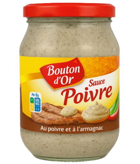 SAUCE POIVRE BOUTON D'OR À L'ARMAGNAC 235G
