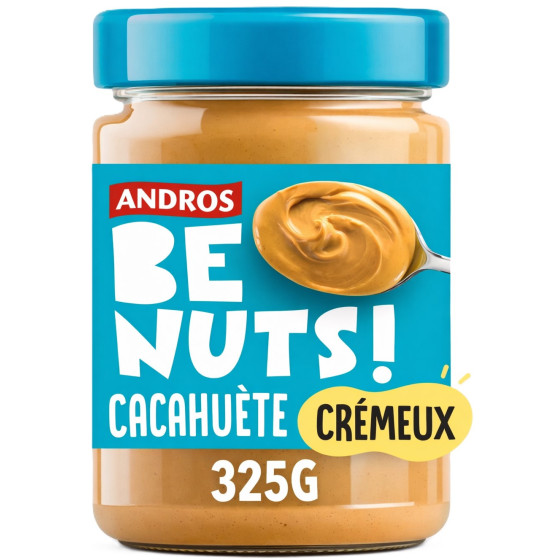 PATE A TARTINER CACAHUETE CREMEUX BE NUTS ANDROS 325G