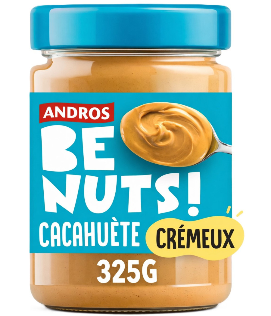 PATE A TARTINER CACAHUETE CREMEUX BE NUTS ANDROS 325G