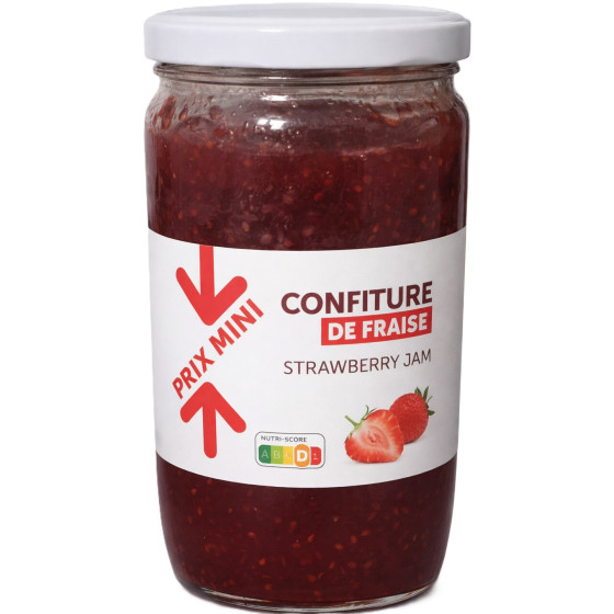 CONFITURE DE FRAISE PRIX MINI 1KG