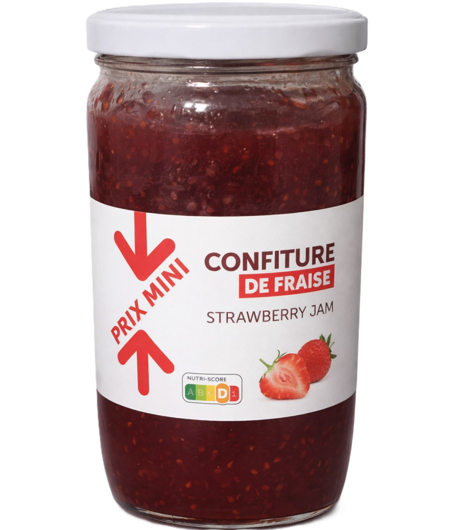 CONFITURE DE FRAISE PRIX MINI 1KG