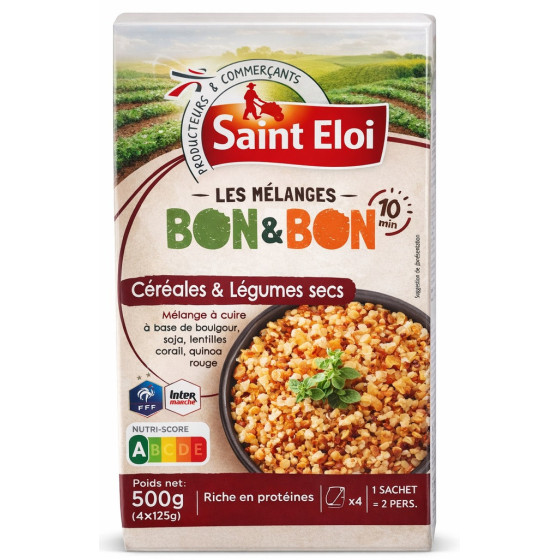 MELANGE CEREALES ET LEGUMES SECS SAINT ELOI 500G