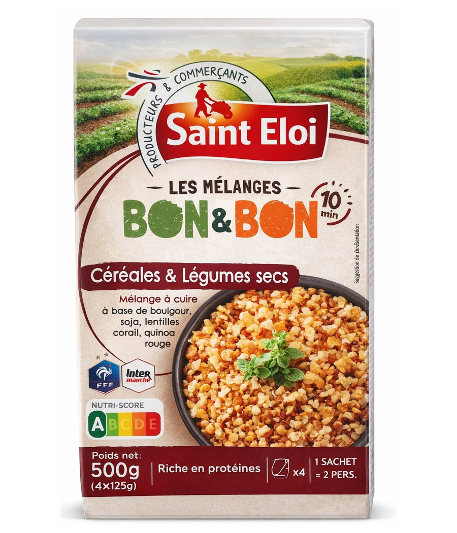 MELANGE CEREALES ET LEGUMES SECS SAINT ELOI 500G