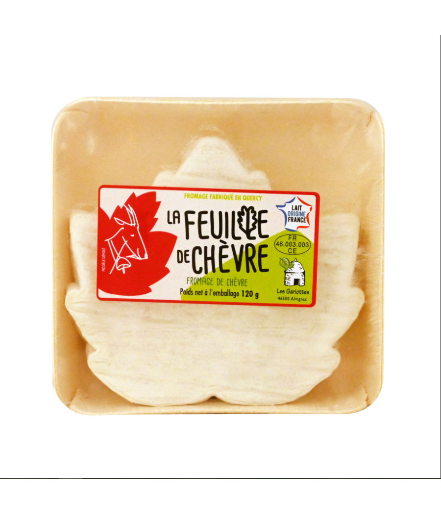 LA FEUILLE DE CHEVRE AU LAIT CRU (20% MG) 120 G