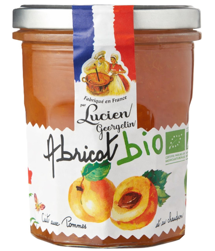 CONFITURE ABRICOT BIO LUCIEN GEORGELIN 320G