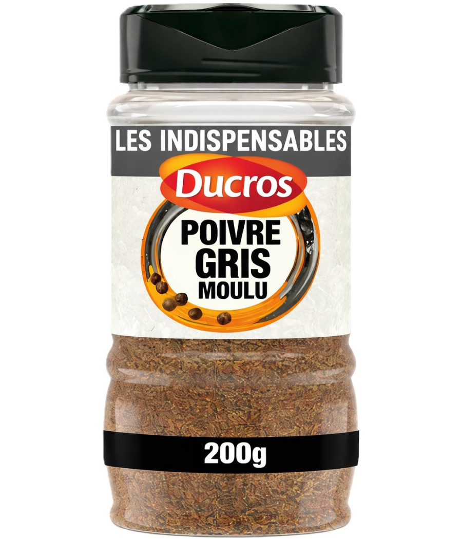 POIVRE GRIS MOULU DUCROS 200G