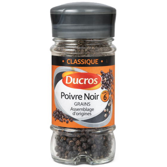 POIVRE NOIR GRAINS DUCROS 38G