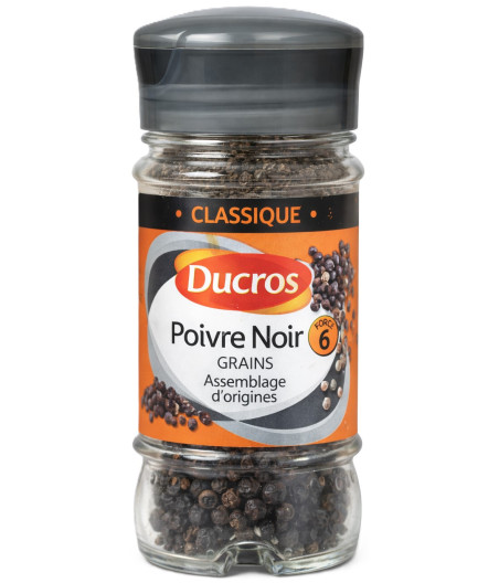 POIVRE NOIR GRAINS DUCROS 38G