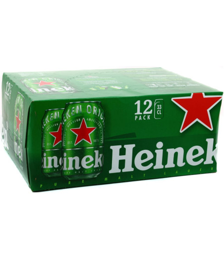 BIERE BLONDE HEINEKEN 12X33CL