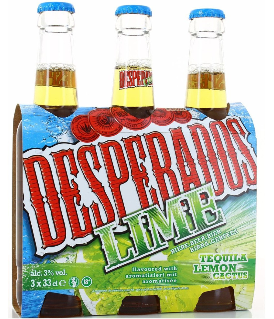 BIERE AROMATISEE TEQUILA LEMON CACTUS DESPERADOS 3X33CL