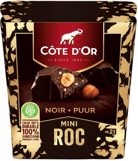 CHOCOLAT NOIR MINI ROC CÔTE D'OR 195G