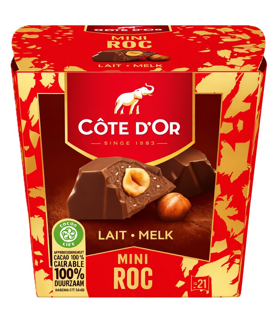 CHOCOLAT AU LAIT MINI ROC COTE D'OR 195G