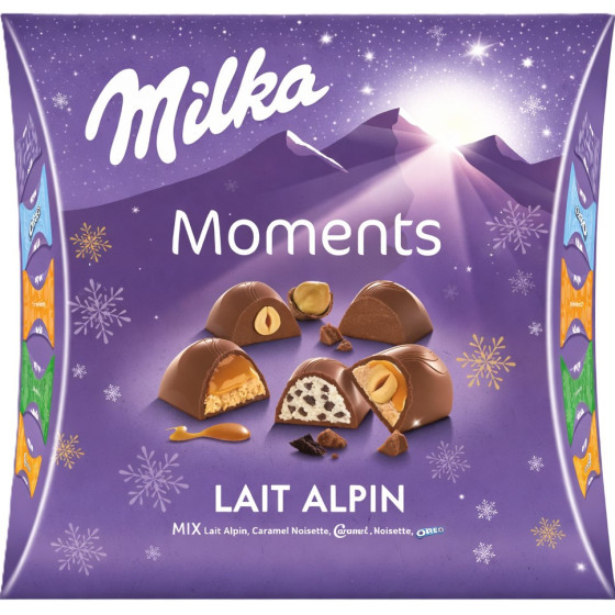 ASSORTIMENT DE CHOCOLAT AU LAIT MILKA 268G