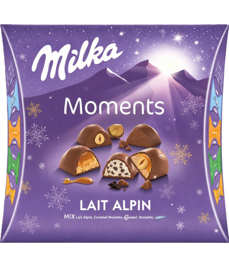 ASSORTIMENT DE CHOCOLAT AU LAIT MILKA 268G